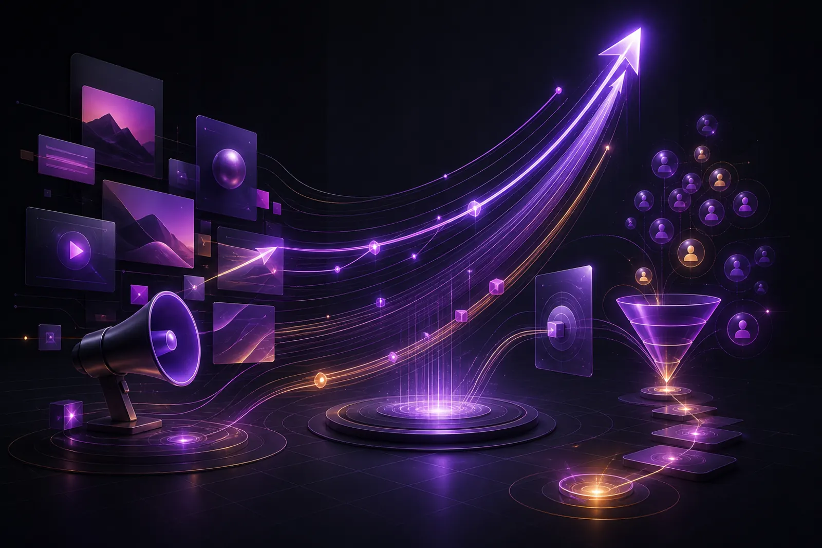 Growth & Marketing practice illustration at CINEM
